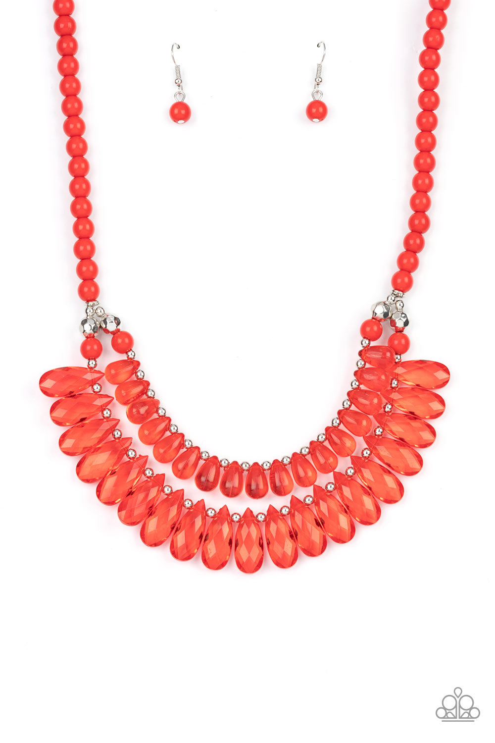 All Across the GLOBETROTTER - Red Necklace - Paparazzi Accessories
