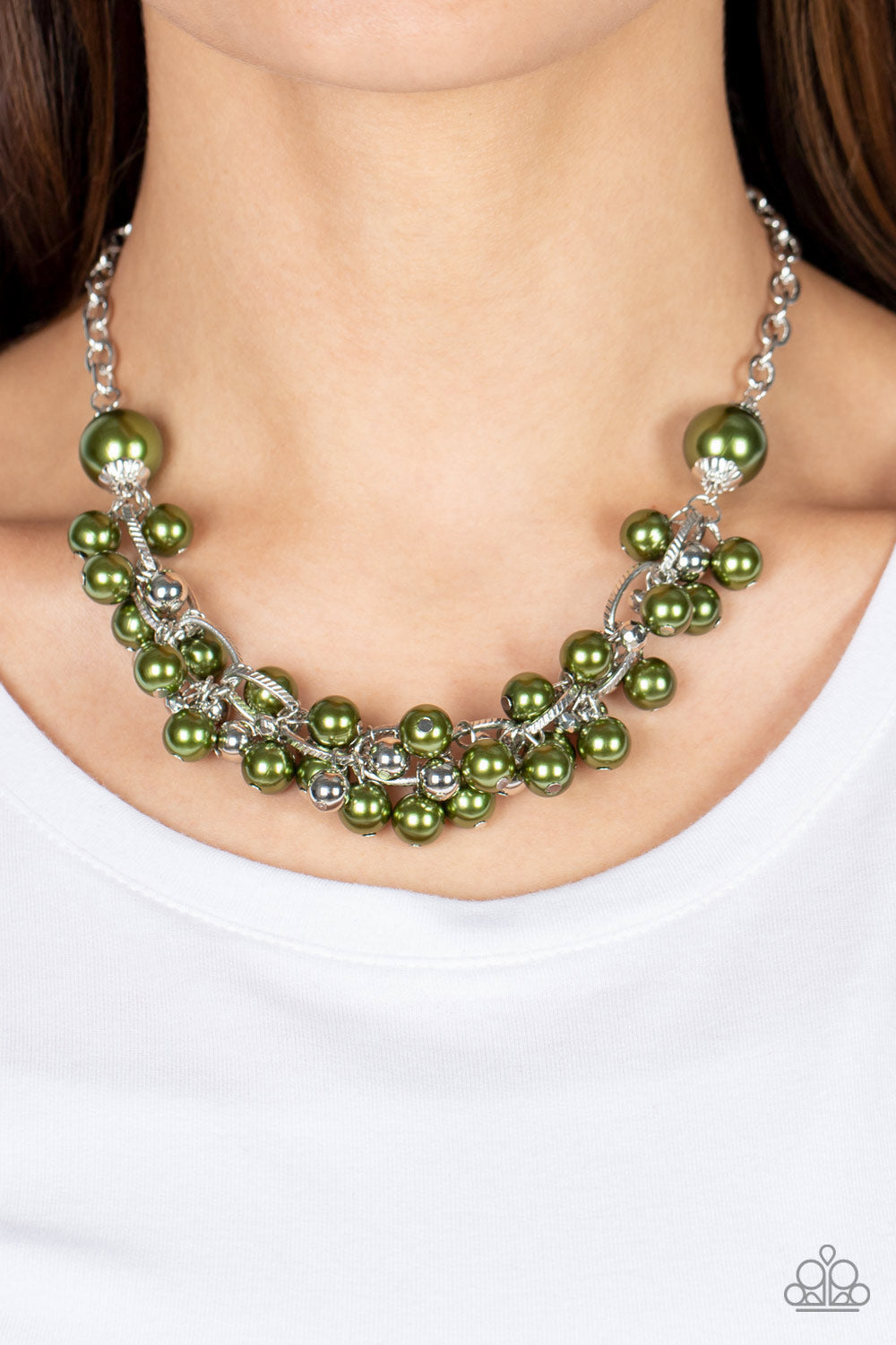 Party Crasher - Green Necklace - Paparazzi Accessories