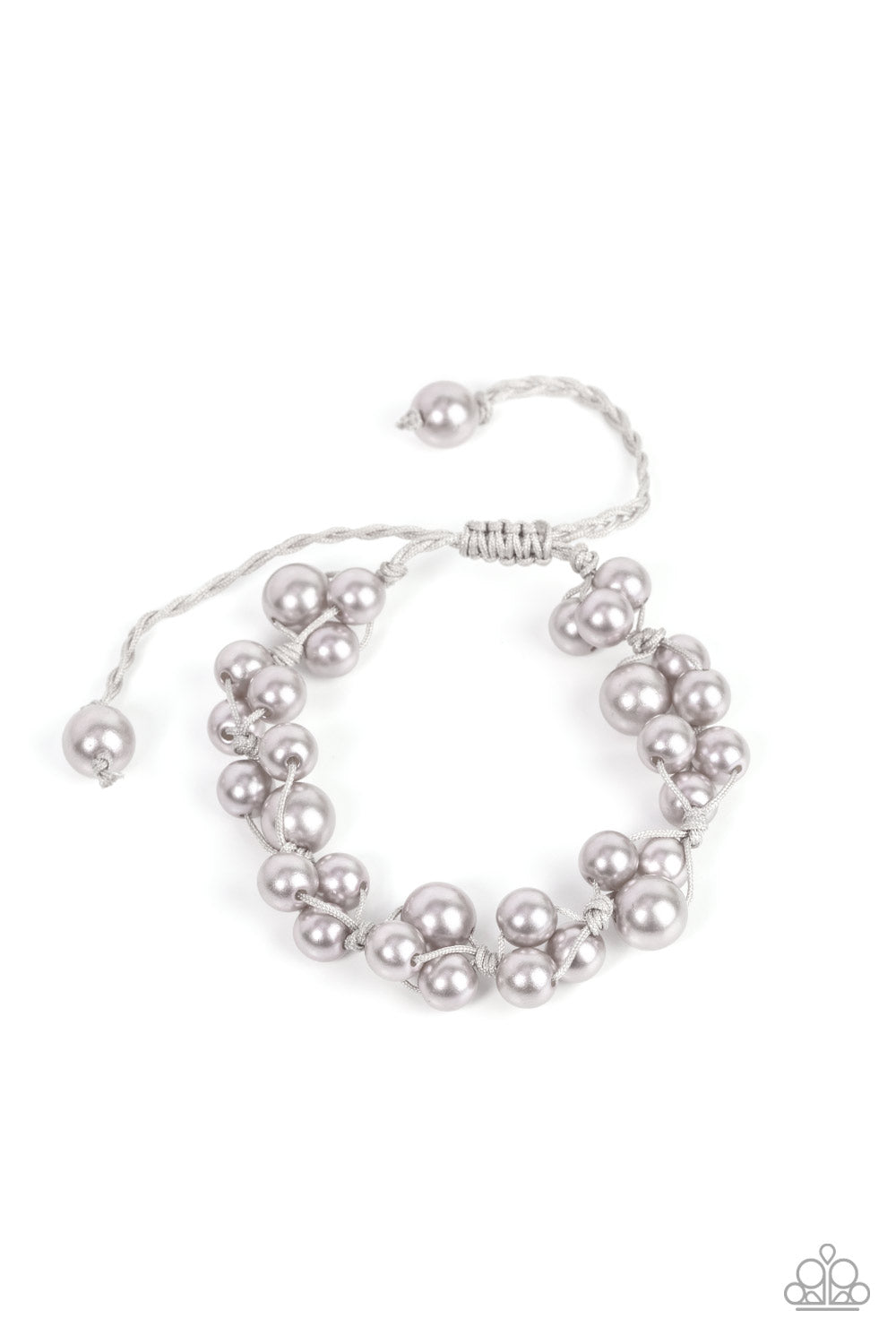 Vintage Versatility - Silver Pearl Bracelet - Paparazzi Accessories