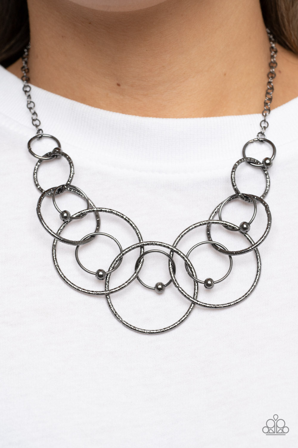Encircled in Elegance - Black Necklace - Paparazzi Accessories