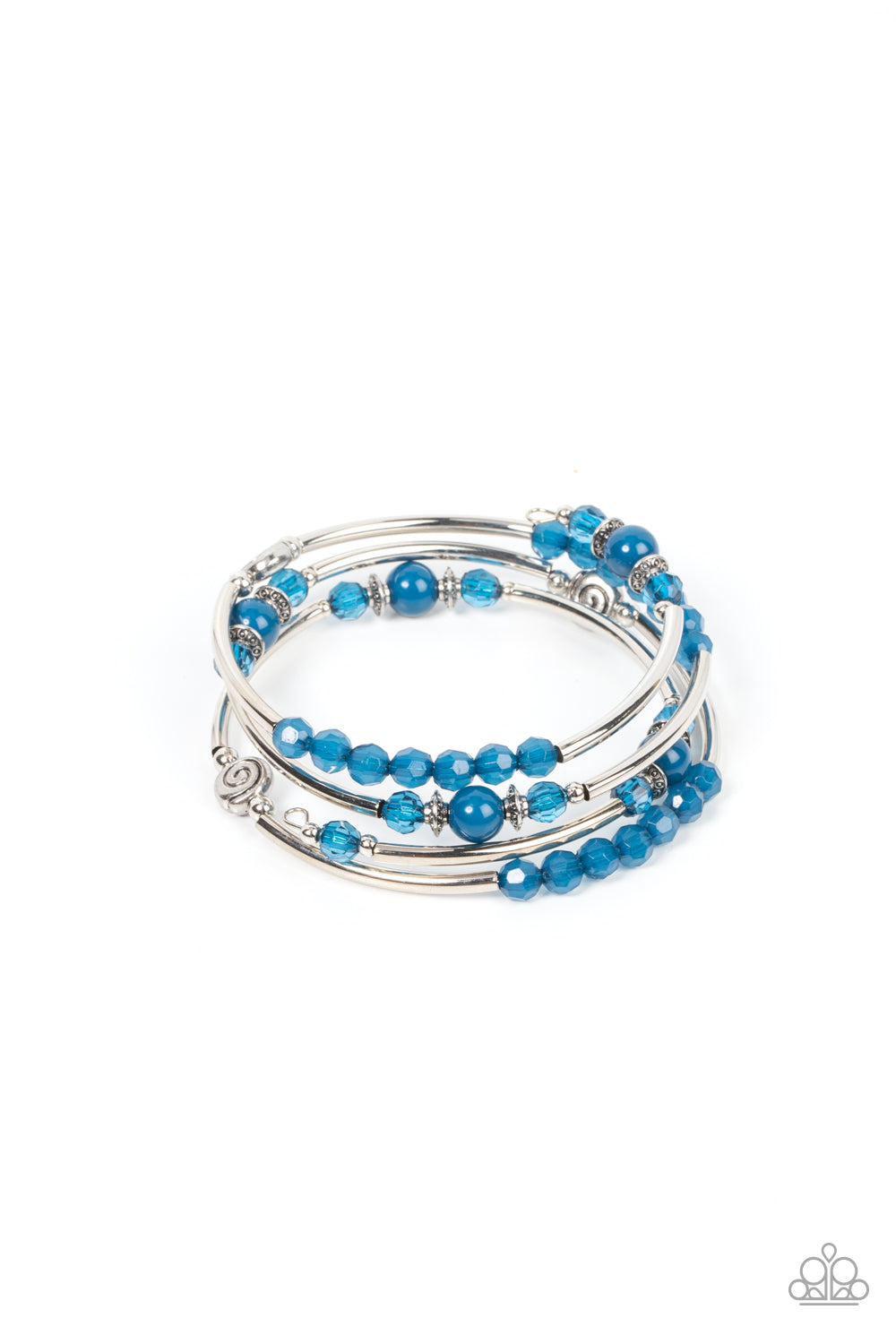 Whimsically Whirly - Blue Bracelet - Paparazzi Accessories