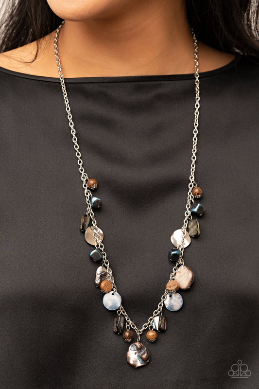 Caribbean Charisma - Blue Necklace - Paparazzi Accessories