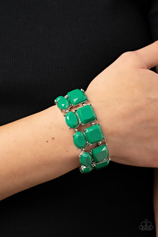 Dont Forget Your Toga - Green Bracelet - Paparazzi Accessories