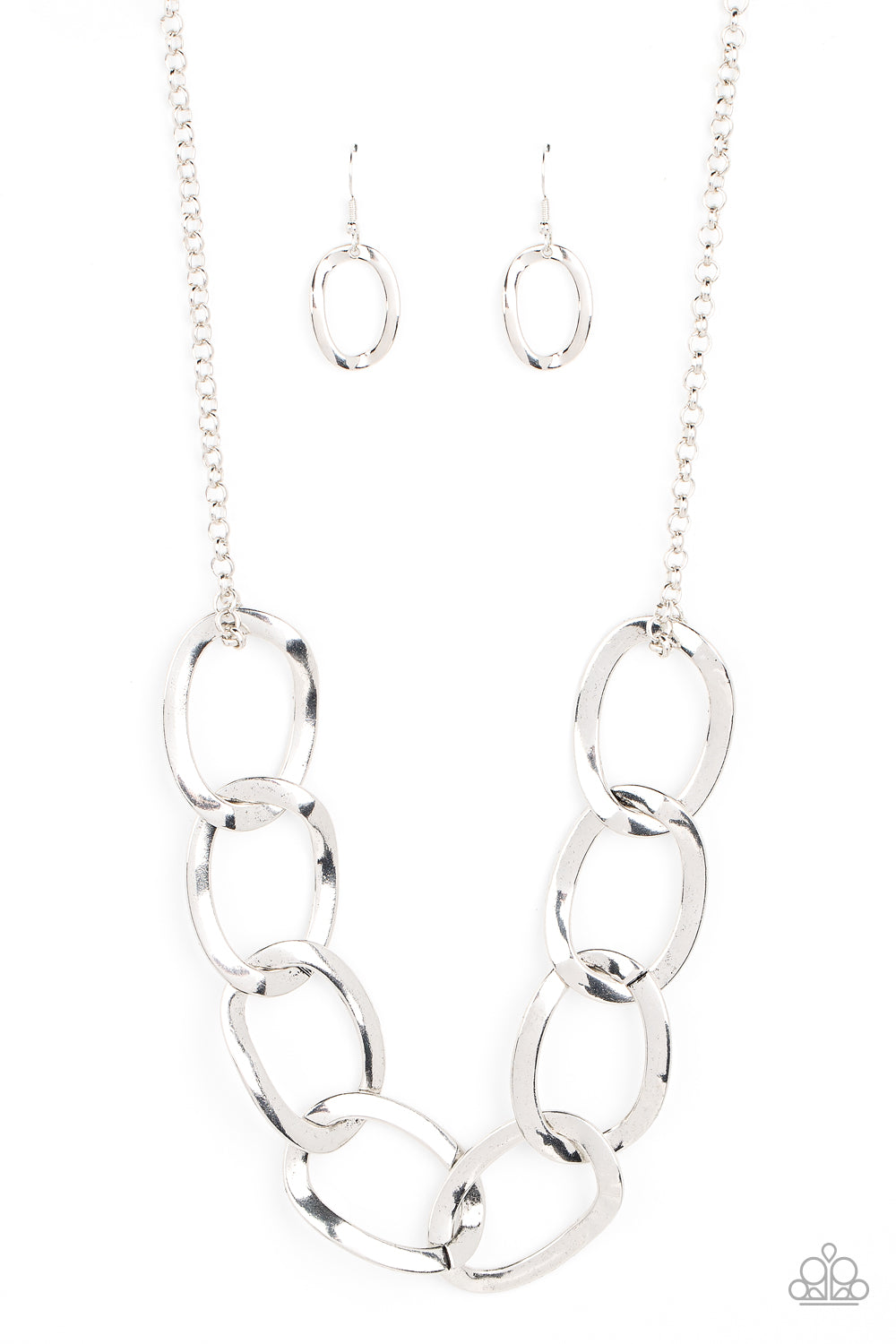 I've Got the Power - Silver Necklace - Paparazzi Accessories