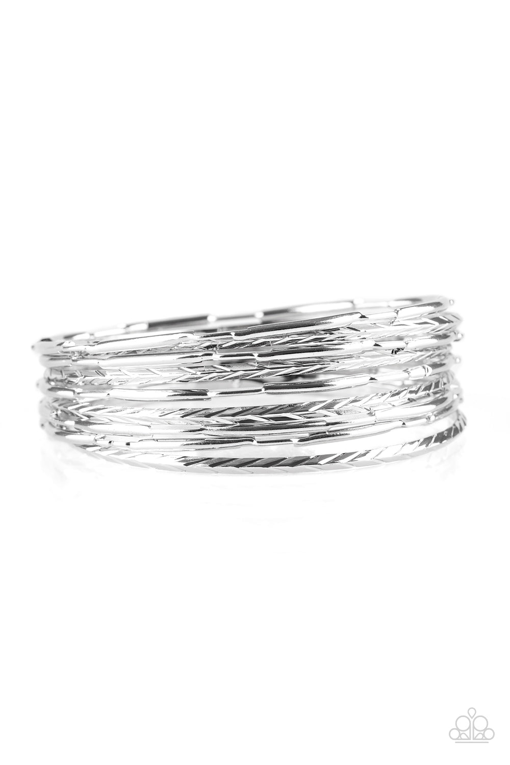 Urban Sprawl - Silver Bracelet - Paparazzi Accessories