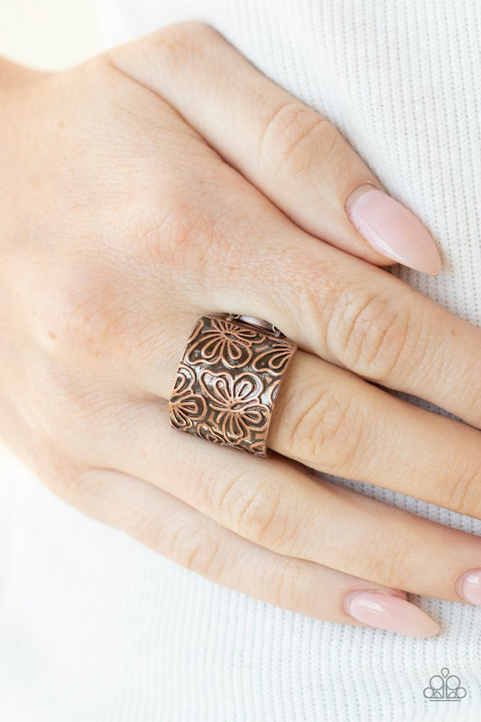 Butterfly Bayou - Copper Ring - Paparazzi Accessories