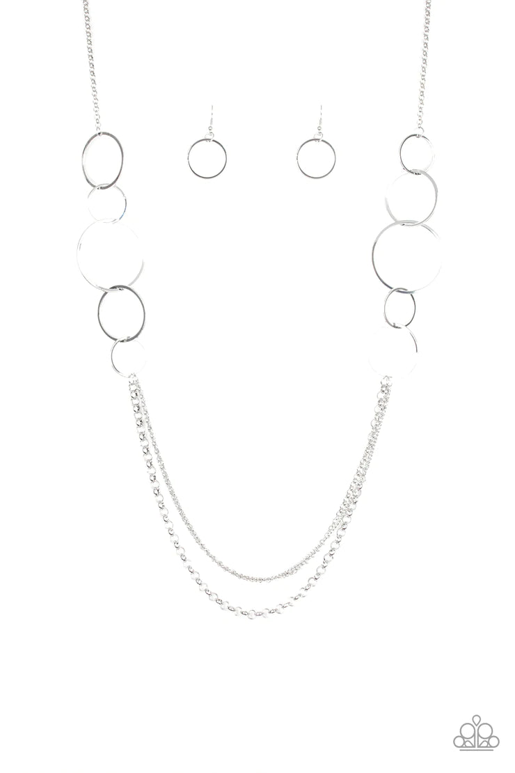 Ring In the Radiance - Silver Necklace - Paparazzi Accessories
